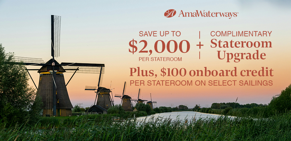 AmaWaterways Triple Savings Offer